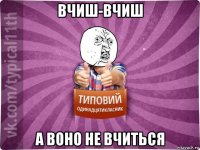 вчиш-вчиш а воно не вчиться