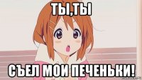 ты,ты съел мои печеньки!