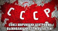  союз жирующих центров.и выживающих сел и областей