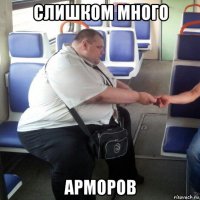 слишком много арморов