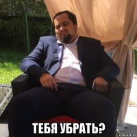  тебя убрать?