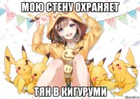 мою стену охраняет тян в кигуруми