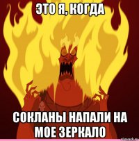 это я, когда сокланы напали на мое зеркало