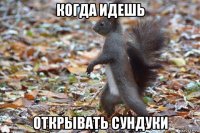 когда идешь открывать сундуки