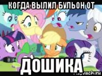 когда вылил бульон от дошика