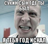 сукин сын где ты был я тебя год искал
