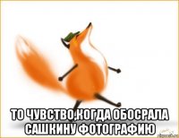  то чувство,когда обосрала сашкину фотографию