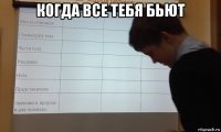 когда все тебя бьют 