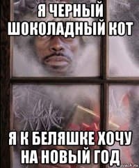 я черный шоколадный кот я к беляшке хочу на новый год