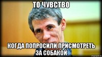 то чувство когда попросили присмотреть за собакой
