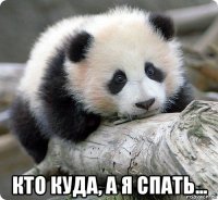 кто куда, а я спать...