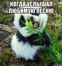 когда услышал любимую песню 