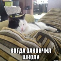  когда закончил школу