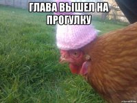 глава вышел на прогулку 