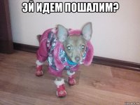 эй идем пошалим? 