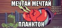 мечтай мечтай планктон