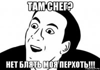там снег? нет блять моя перхоть!!!