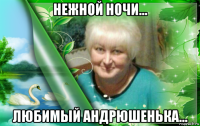 нежной ночи... любимый андрюшенька...