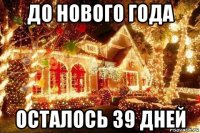 до нового года осталось 39 дней