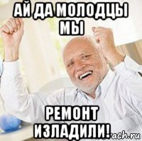 ай да молодцы мы ремонт изладили!