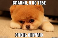 славик, я по тебе очень скучаю