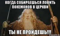 когда собираешься ловить покемонов в церкви 
