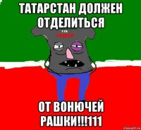 татарстан должен отделиться от вонючей рашки!!!111