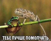  тебе лучше помолчать