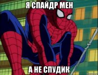 я спайдр мен а не спудик