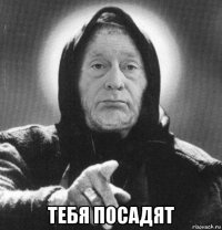  тебя посадят
