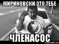 жириновски это тебе членасос