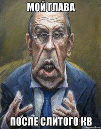 мой глава после слитого кв