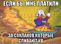 если бы мне платили за сокланов которые сливают кв