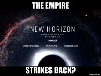 the empire strikes back?