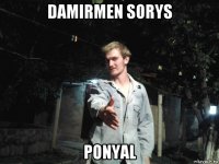 damirmen sorys ponyal