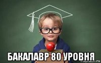  бакалавр 80 уровня