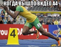 когда вышло видео a4 