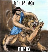 я тобі рот порву