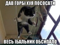 дав горбі хуя пососати весь їбальник обсипало