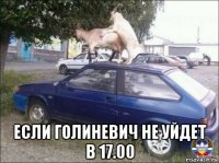  если голиневич не уйдет в 17.00