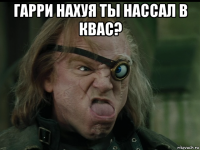 гарри нахуя ты нассал в квас? 