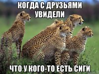 когда с друзьями увидели что у кого-то есть сиги