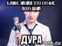 блин, какая это софа, лохушка дура