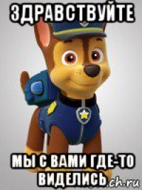здравствуйте мы с вами где-то виделись
