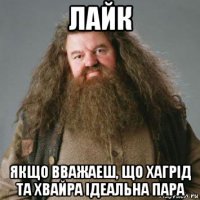 лайк якщо вважаеш, що хагрід та хвайра ідеальна пара