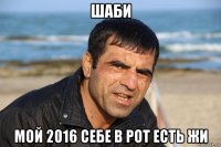 шаби мой 2016 себе в рот есть жи