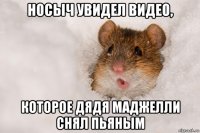 носыч увидел видео, которое дядя маджелли снял пьяным