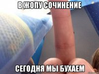 в жопу сочинение сегодня мы бухаем