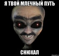 я твой млечный путь снюхал
