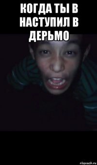 когда ты в наступил в дерьмо 